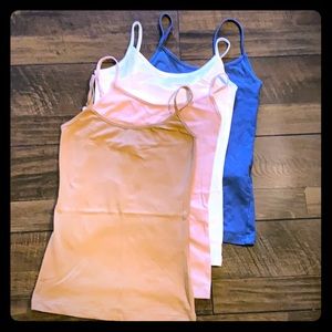 Lot of four Forever 21 spaghetti strap tanks